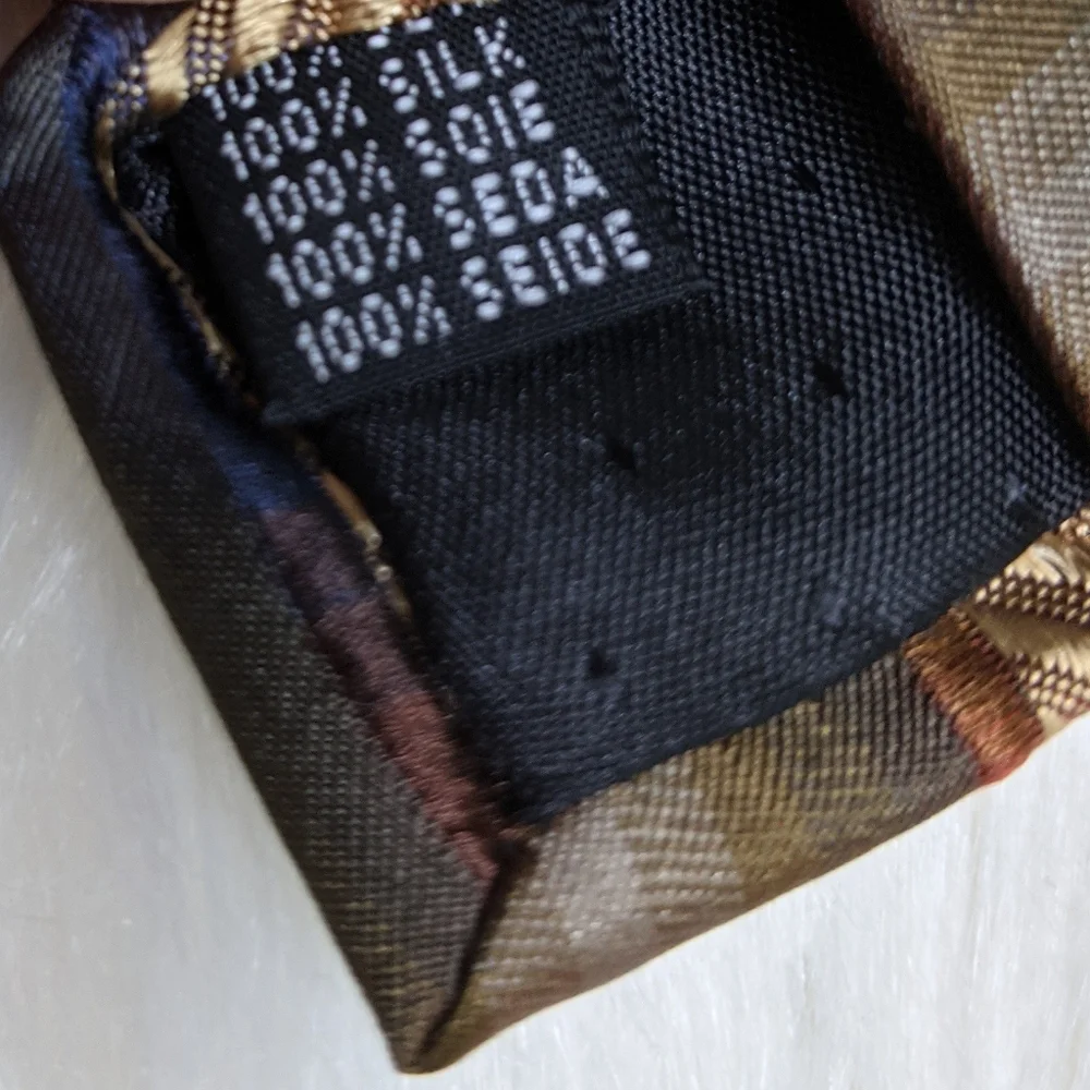 Vintage Mens Pavone Made In Italy 100% Silk Tie Vintage